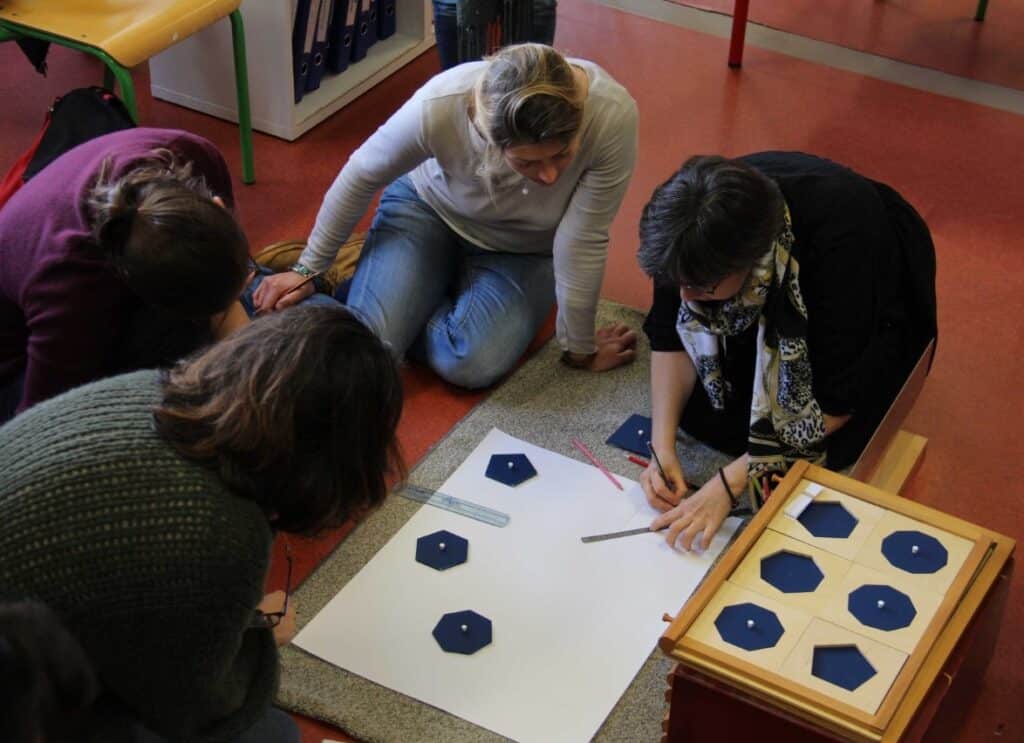 session formation montessori geometrie stagiaires