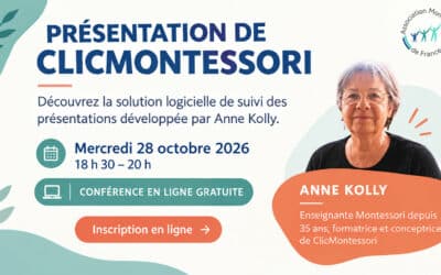Découvrez l’application ClicMontessori le 28 octobre !