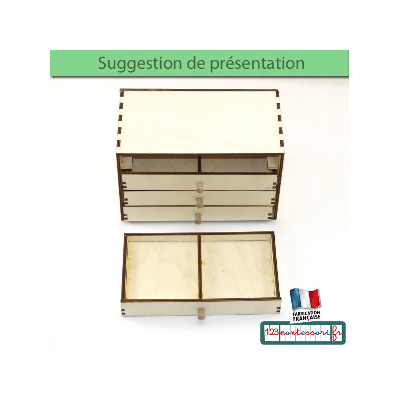 meuble de conjugaison commode à tiroir CFRP Montessori Anne Kolly